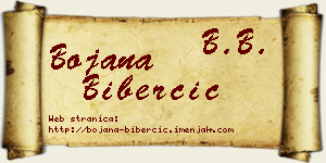 Bojana Biberčić vizit kartica